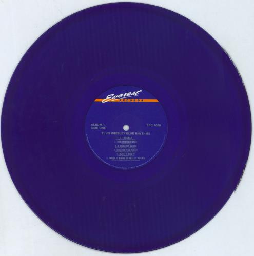 Elvis Presley Blue Rhythms - Blue Vinyl UK 2-LP vinyl record